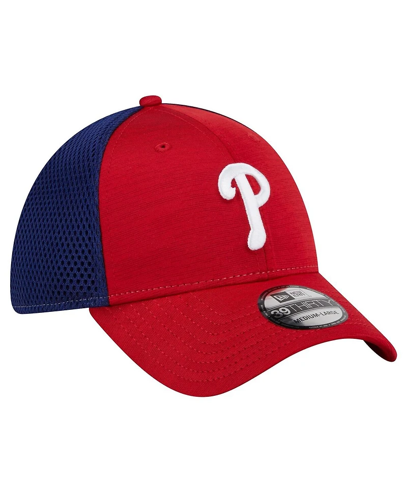 Men's New Era Red Philadelphia Phillies Neo 39THIRTY Flex Hat