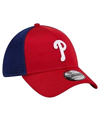 Men's New Era Red Philadelphia Phillies Neo 39THIRTY Flex Hat