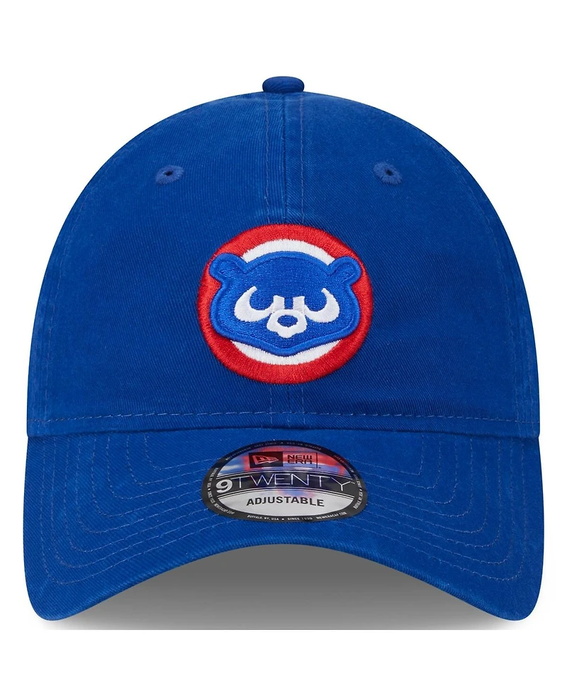 Men's New Era Royal Chicago Cubs 2024 Batting Practice 9TWENTY Adjustable Hat