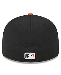 Men's New Era White Baltimore Orioles 2024 Batting Practice Low Profile 59FIFTY Fitted Hat