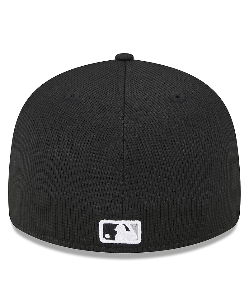 Men's New Era Black Chicago White Sox 2024 Batting Practice Low Profile 59FIFTY Fitted Hat