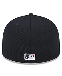 Men's New Era White Atlanta Braves 2024 Batting Practice Low Profile 59FIFTY Fitted Hat