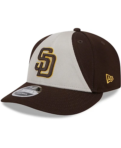 Men's New Era Brown San Diego Padres 2024 Batting Practice Low Profile 9FIFTY Snapback Hat