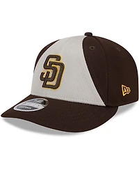 Men's New Era Brown San Diego Padres 2024 Batting Practice Low Profile 9FIFTY Snapback Hat