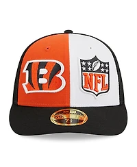 Men's New Era Orange, Black Cincinnati Bengals 2023 Sideline Low Profile 59FIFTY Fitted Hat