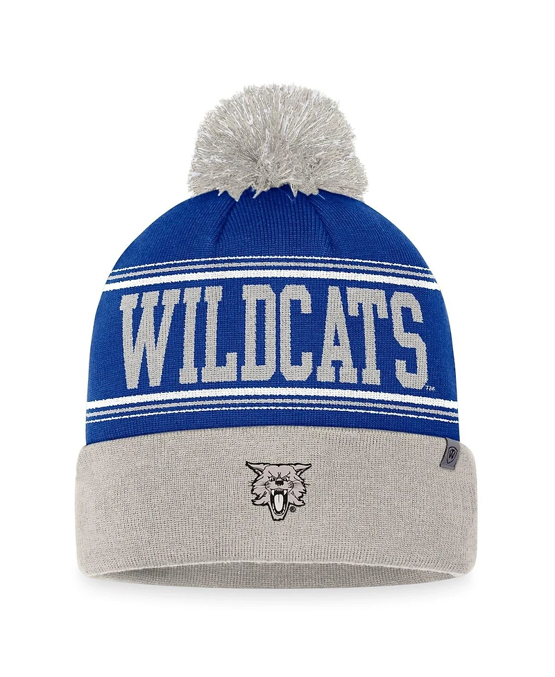 Men's Top of the World Royal Kentucky Wildcats Draft Cuffed Knit Hat with Pom
