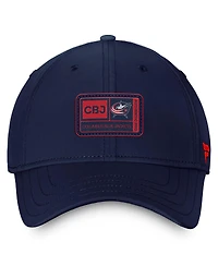 Men's Fanatics Navy Columbus Blue Jackets Authentic Pro Training Camp Flex Hat