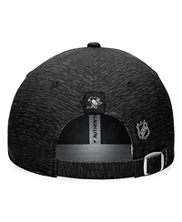 Men's Fanatics Black Pittsburgh Penguins Authentic Pro Road Adjustable Hat