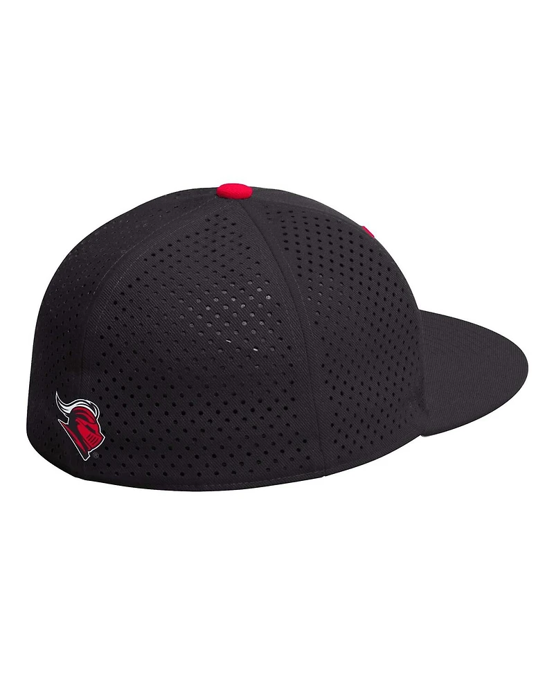 Men's adidas Black Rutgers Scarlet Knights On-Field Baseball Fitted Hat