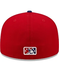 Men's New Era Red Buffalo Bisons Authentic Collection 59FIFTY Fitted Hat