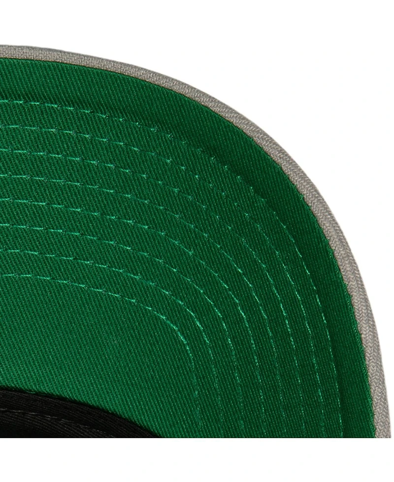 Men's Mitchell & Ness Black, Gray Brooklyn Nets Soul Xl Logo Pro Crown Snapback Hat