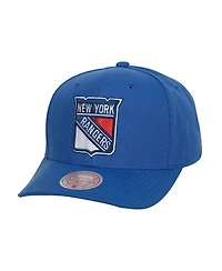 Men's Mitchell & Ness Blue New York Rangers Team Ground Pro Adjustable Hat