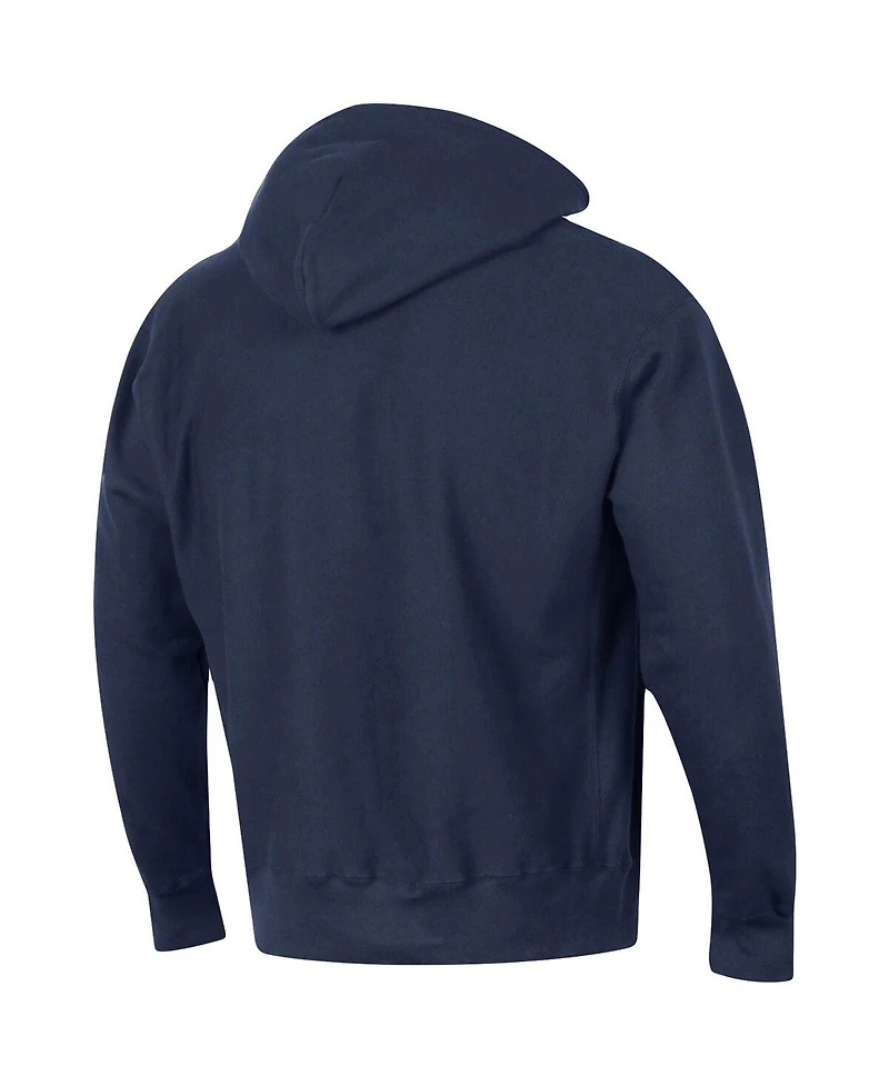Men's Champion Navy Virginia Cavaliers Team Arch Reverse Weave Pullover Hoodie