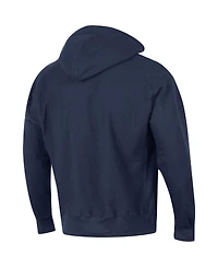Men's Champion Navy Virginia Cavaliers Team Arch Reverse Weave Pullover Hoodie