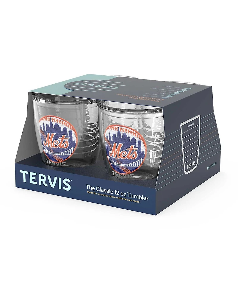 Tervis Tumbler New York Mets Four-Pack 12 Oz Emblem Tumbler Set