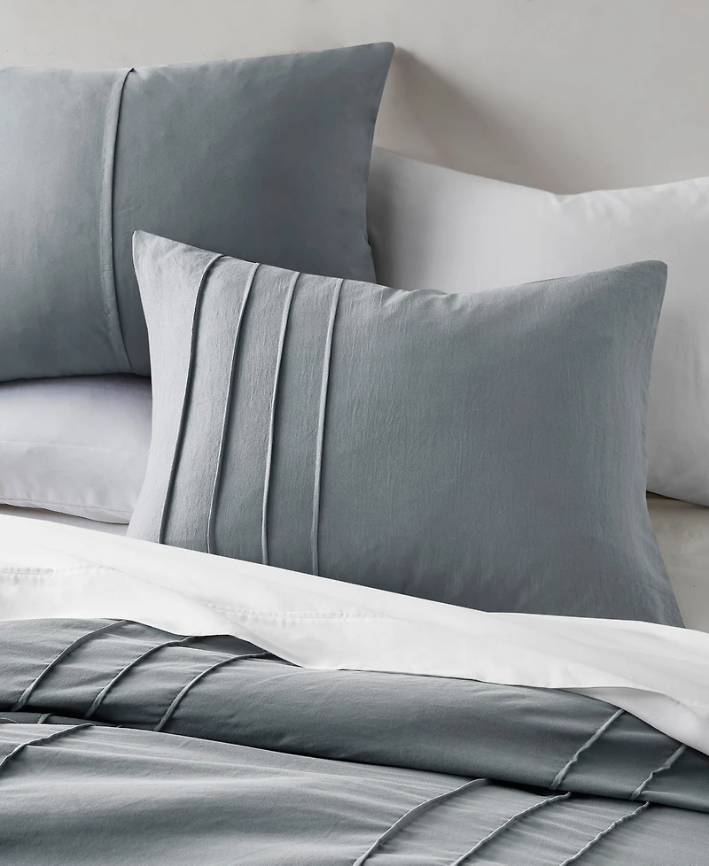 510 Design Porter Washed Pleated -Pc. Duvet Cover Set