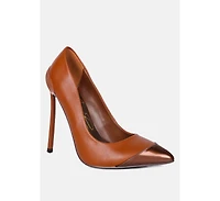 cidra silver dip stiletto heels pumps