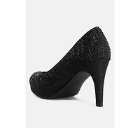 jolly exquisite rhinestone-embellished stiletto pumps