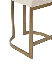 Madison Park Bryce 26"H Upholstered Counter Stool with Metal Base
