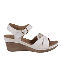 Gc Shoes Women's Monaco Crisscross Wedge Sandals