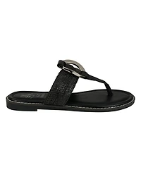 Gc Shoes Women's Jovie Woven Thong Flat Sandals