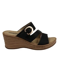 Gc Shoes Women's Odalis Buckle Comfort Wedge Sandals