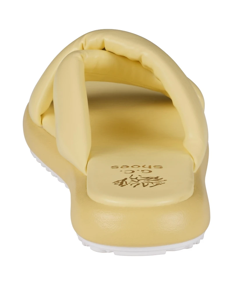 Gc Shoes Women's Nalani Crisscross Slide Flat Sandals