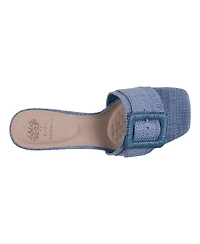 Gc Shoes Women's Britta Buckle Block Heel Dress Sandals