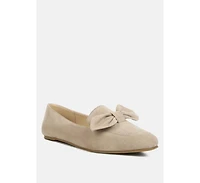 remee front bow loafers