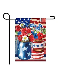 Northlight Floral Bouquet Outdoor Americana Garden Flag, 18" x 12.5"