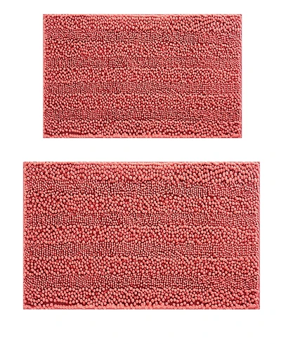 Laura Ashley Astor Chenille 2-Pc. Bath Mat Set