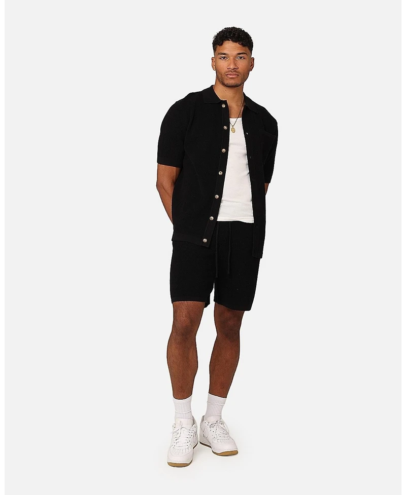 Zyair Rib Knit Button Up Shirt