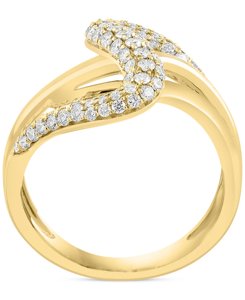Effy Diamond Pave Multirow Swirl Ring (3/4 ct. t.w.) in 14k Gold