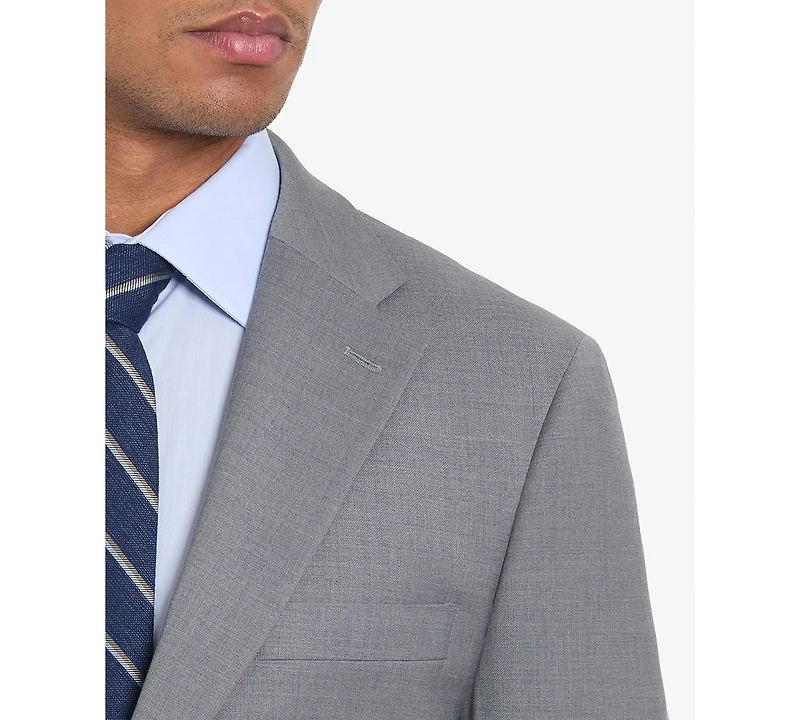 Tommy Hilfiger Men's Solid Pearl Grey Suit Separate Jacket