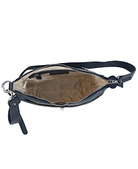 Mancini Pebble Elizabeth Leather Crossbody Handbag