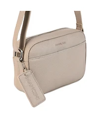 Mancini Pebbled Collection Clara Leather Small Crossbody Bag