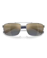 Ray-Ban Unisex Polarized Sunglasses, Rb3737 Chromance Rb3737Ch