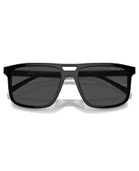 Prada Iconic Plaque Rectangular Men's Sunglasses