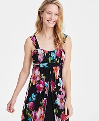 Connected Petite Chiffon High-Low Sheath Dress