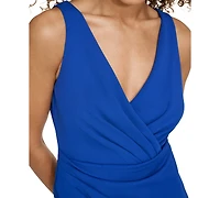 Siena Women's Origami-Pleat Sleeveless Bodycon Dress
