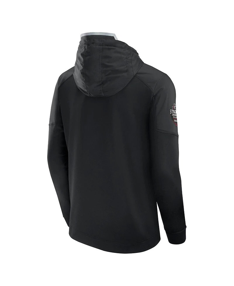 Men's Fanatics Black Philadelphia Flyers 2024 Nhl Stadium Series Authentic Pro Fleece Pullover Hoodie