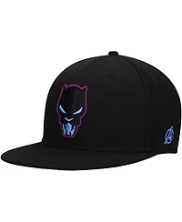 Youth Boys and Girls Black Black Panther Marvel 60th Anniversary Snapback Hat