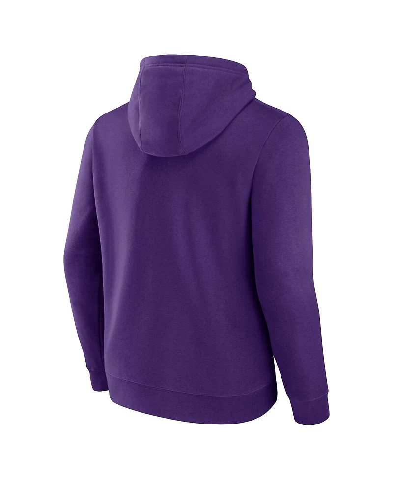 Men's Fanatics Purple Los Angeles Lakers Primary Logo Pullover Hoodie