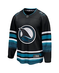 Men's Fanatics Black San Jose Sharks Alternate Premier Breakaway Jersey