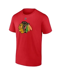 Men's Fanatics Connor Bedard Chicago Blackhawks 2023 Nhl Draft Authentic Stack Player Name and Number T-shirt