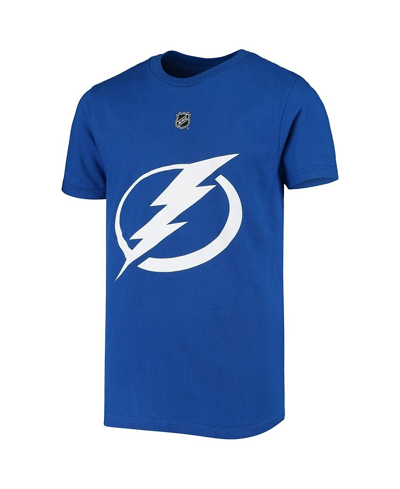 Big Boys Nikita Kucherov Royal Tampa Bay Lightning Player Name and Number T-shirt