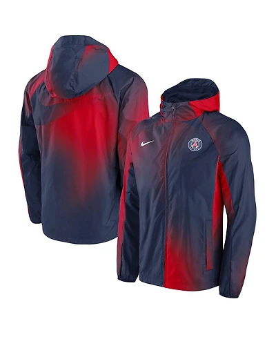 Men's Nike Navy Paris Saint-Germain Awf Raglan Full-Zip Hoodie Jacket