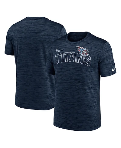 Men's Nike Navy Tennessee Titans Velocity Arch Performance T-shirt