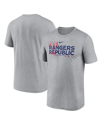 Men's Nike Heathered Charcoal Texas Rangers Local Rep Legend Performance T-shirt