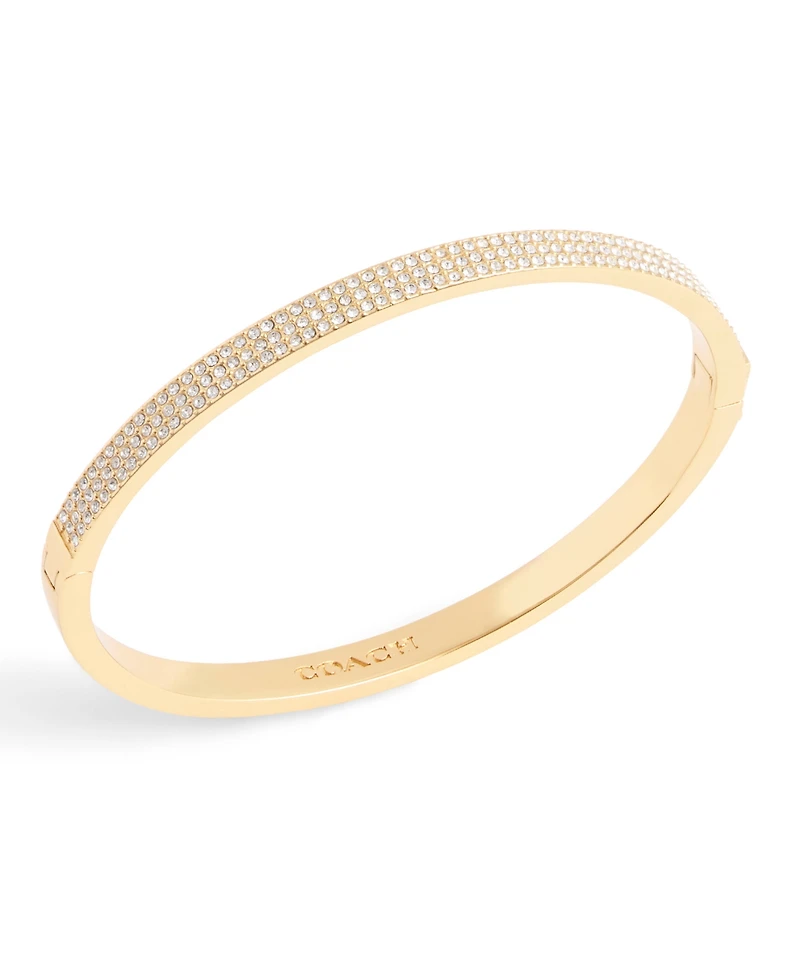 Coach Faux Stone Pave Bangle Bracelet